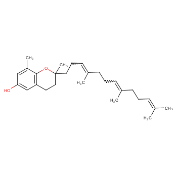 2H-1-Benzopyran-6-ol,3,4-dihydro-2,8-dimethyl-2-[(3E,7E)-4,8,12-trimethyl-3,7,11-tridecatrien-1-yl]-,(2R)-  