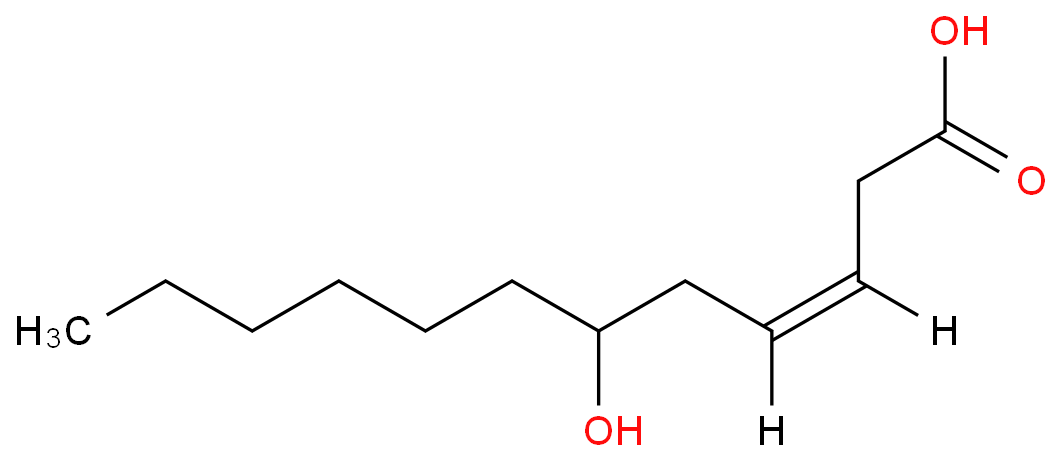 3-Dodecenoic acid,6-hydroxy-  