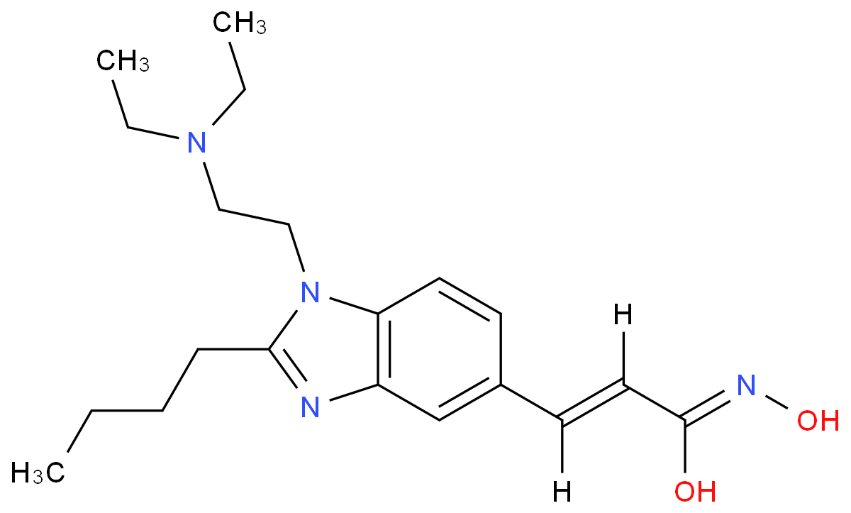 (E)-3-[2-butyl-1-[2-(diethylamino)ethyl]benzimidazol-5-yl]-N-hydroxyprop-2-enamide