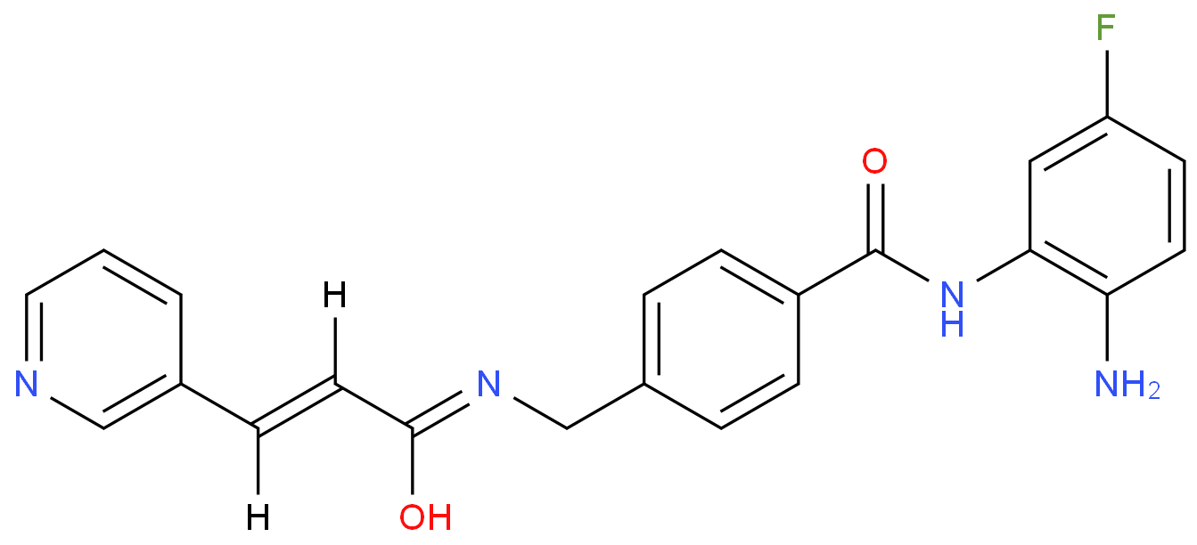 N-(2-氨基-5-氟苯基)-4-((3-(吡啶-3-基)丙烯酰氨基)甲基)苯甲酰胺/743420-02-2