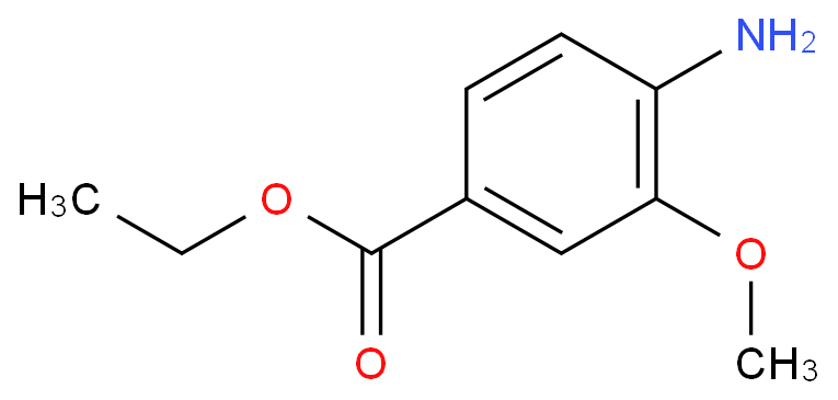 4-氨基-3-甲氧基苯甲酸乙酯化学结构式