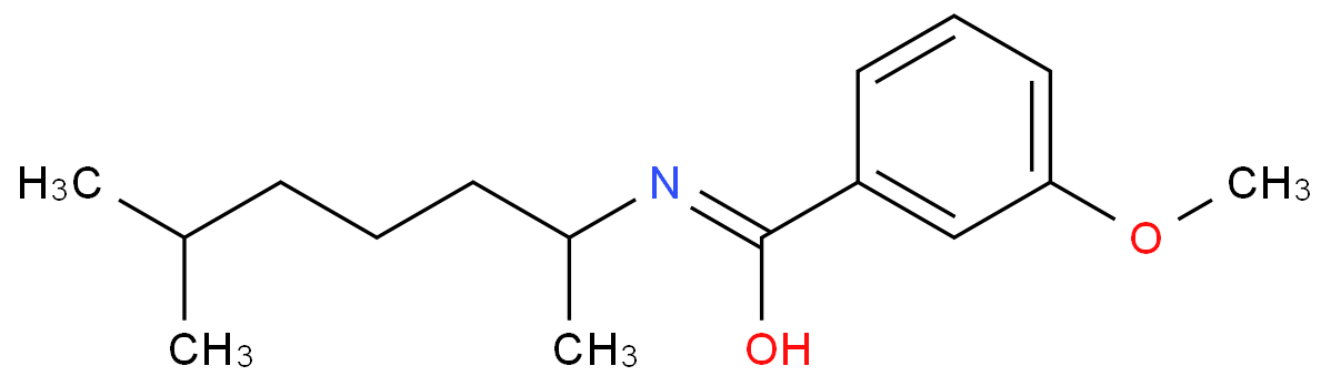  3-methoxy-N-(6-methylheptan-2-yl)benzamide