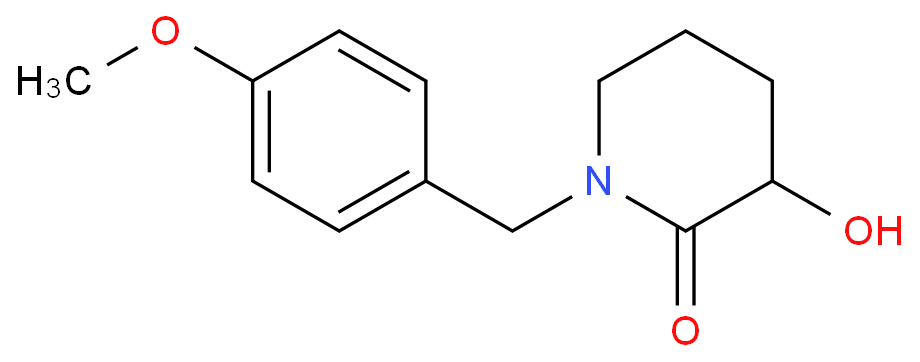 3-hydroxy-1-(4-methoxybenzyl)piperidin-2-one  