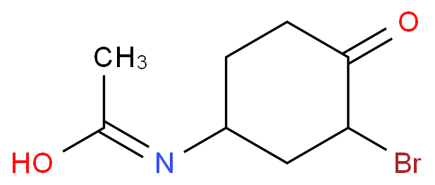 N-(3-bromo-4-oxocyclohexyl)acetamide