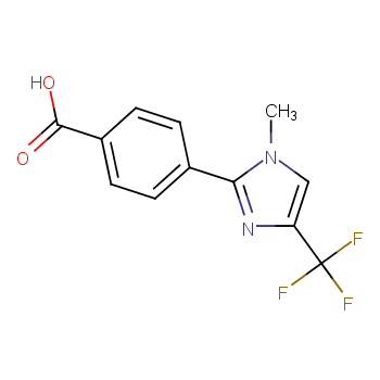 4-[1-甲基-4-(三氟甲基)-1H-咪唑-2-基]苯甲酸 产品图片
