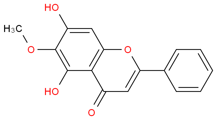 5,7-dihydroxy-6-methoxy-2-phenylchromen-4-one