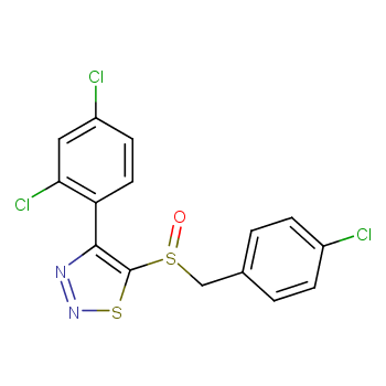 4-CHLOROBENZYL 4-(2,4-DICHLOROPHENYL)-1,2,3-THIADIAZOL-5-YL SULFOXIDE