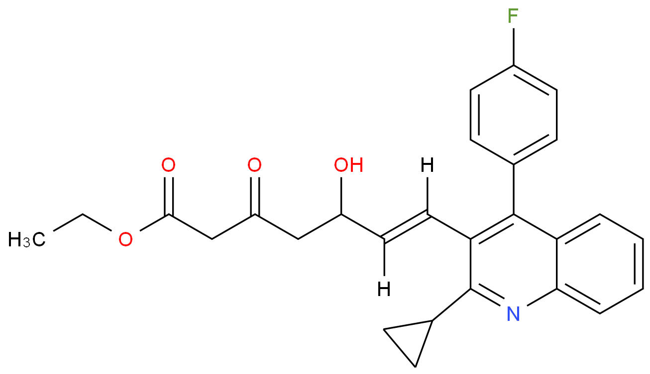 (E)-7-[2-环丙基-4-(4-氟苯基)-3-喹啉基]-5-羟基-3-氧代-6-庚烯酸乙酯;cas:148901-69-3;现货供应,批发优惠价