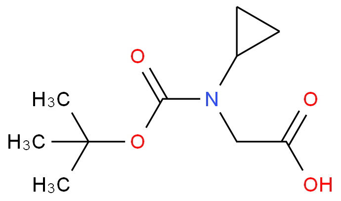 2-[环丙基-[(2-甲基丙-2-基)氧基羰基]氨基]乙酸CAS：182291-93-6
