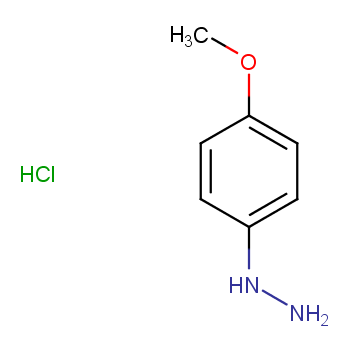 4-甲氧基苯肼盐酸盐化学结构式