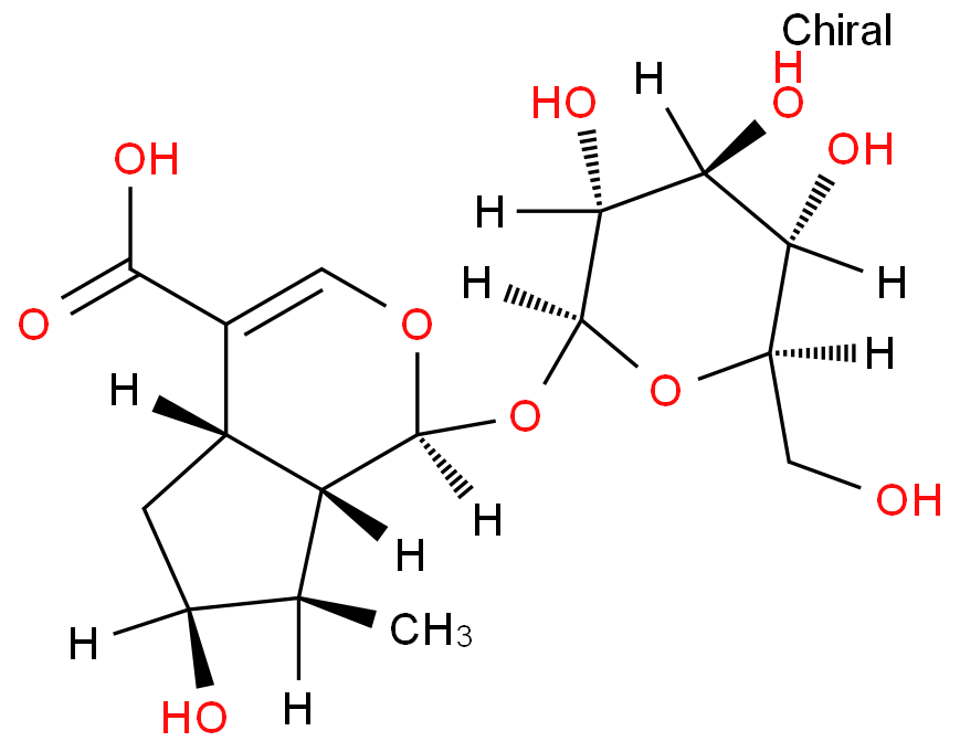 马钱苷酸化学结构式