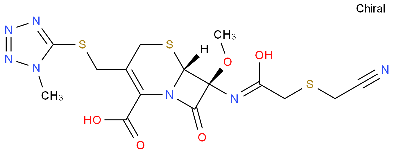 头孢甲氧氰唑化学结构式