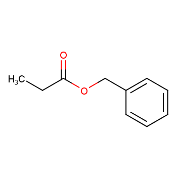 丙酸苄酯化学结构式