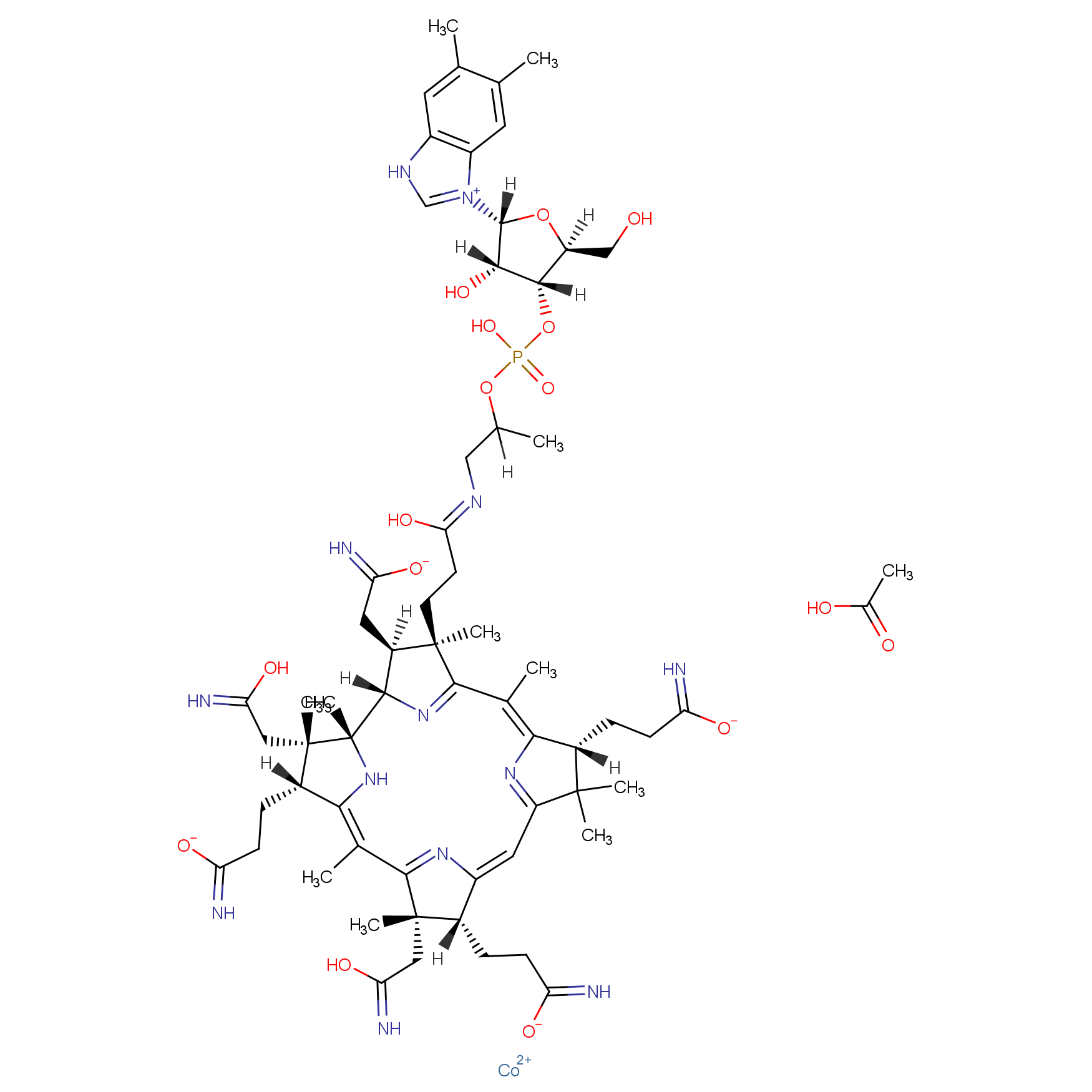 羟钴胺素乙酸盐CAS号22465-48-1；专业试剂/现货优势供应；质量保证