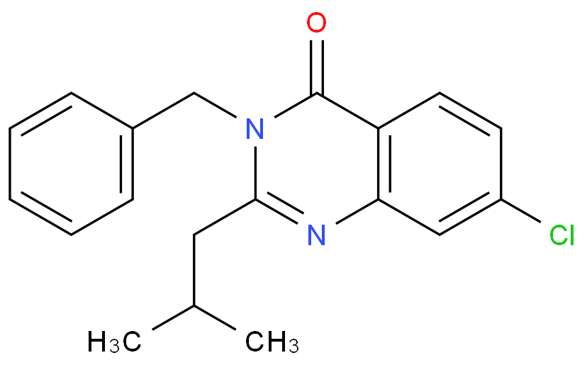 3-苄基-7-氯-2-异丁基喹唑啉-4(3H)-酮 CAS号:587881-23-0科研及生产专用 高校及研究所支持货到付款