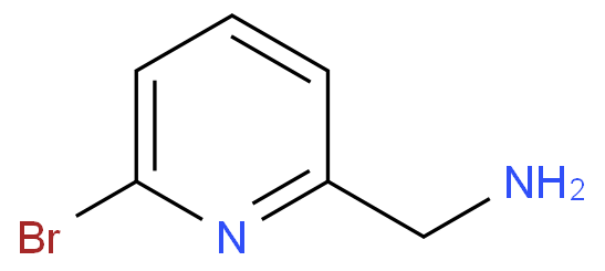 6-溴-2-吡啶甲胺化学结构式