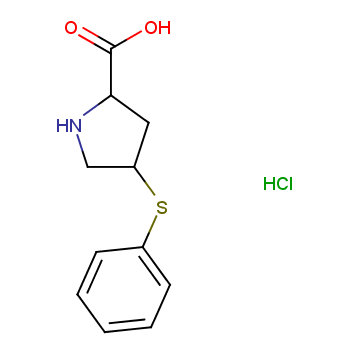 顺式-4-苯硫基-L-脯氨酸盐酸盐 CAS号:105107-84-4科研及生产专用 高校及研究所支持货到付款
