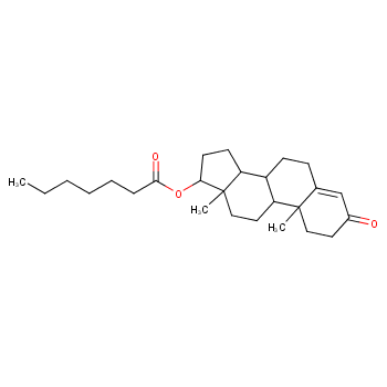 Testosterone enanthate; 315-37-7 structural formula