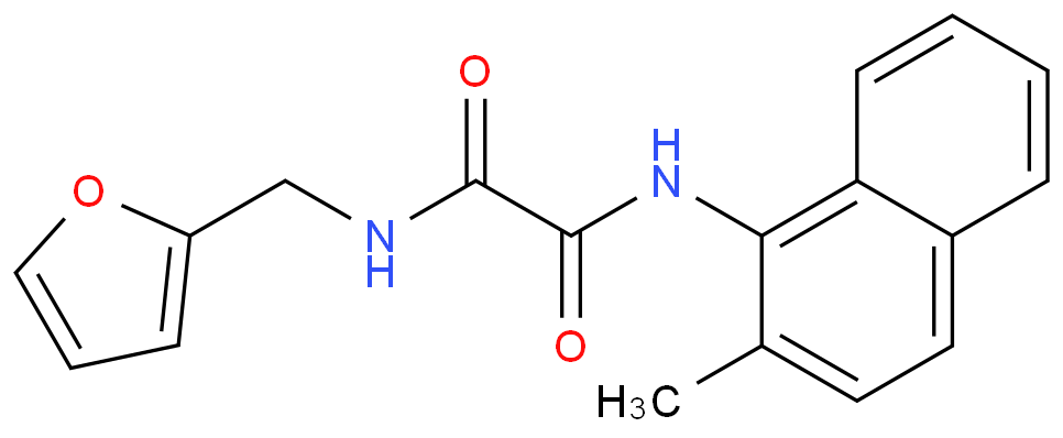 N-[(呋喃-2-基)甲基]-N-(2-甲基萘-1-基)乙二酰胺 CAS号:2072109-00-1科研及生产专用 高校及研究所支持货到付款