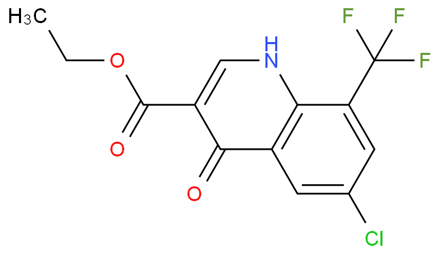 Ethyl 6-chloro-4-hydroxy-8-(trifluoromethyl)quinoline-3-carboxylate