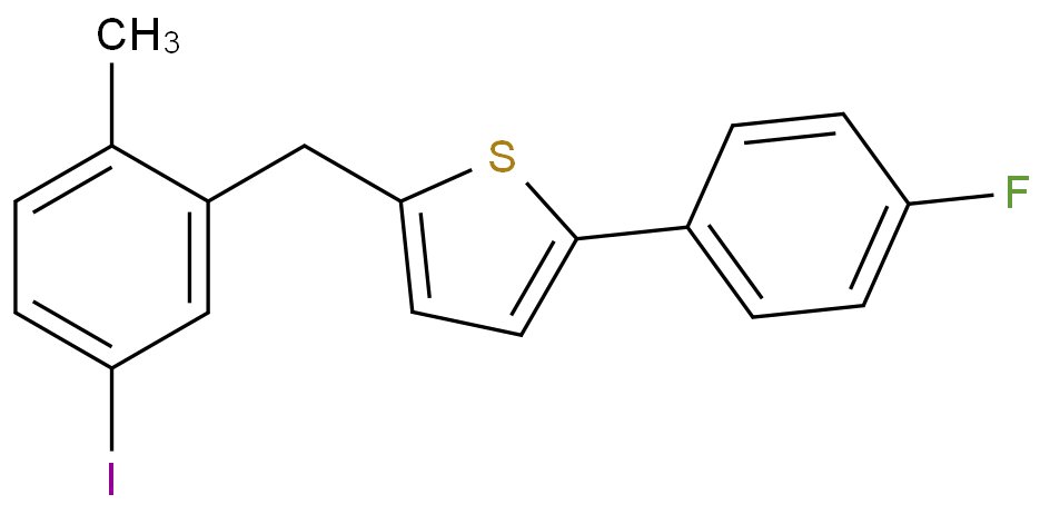 2-(4-Fluorophenyl)-5-[(5-iodo-2-Methylphenyl)methyl]thiophene