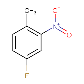 4-氟-2-硝基甲苯化学结构式