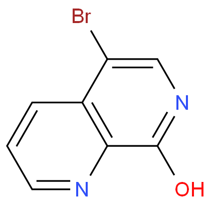 5-溴-[1,7]萘啶-8-醇化学结构式