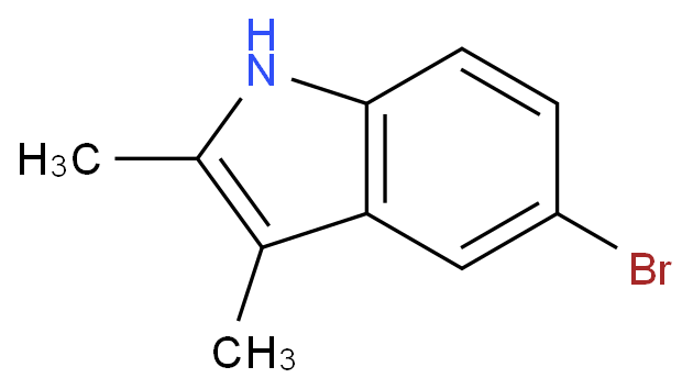 5-溴-2,3-二甲基吲哚化学结构式
