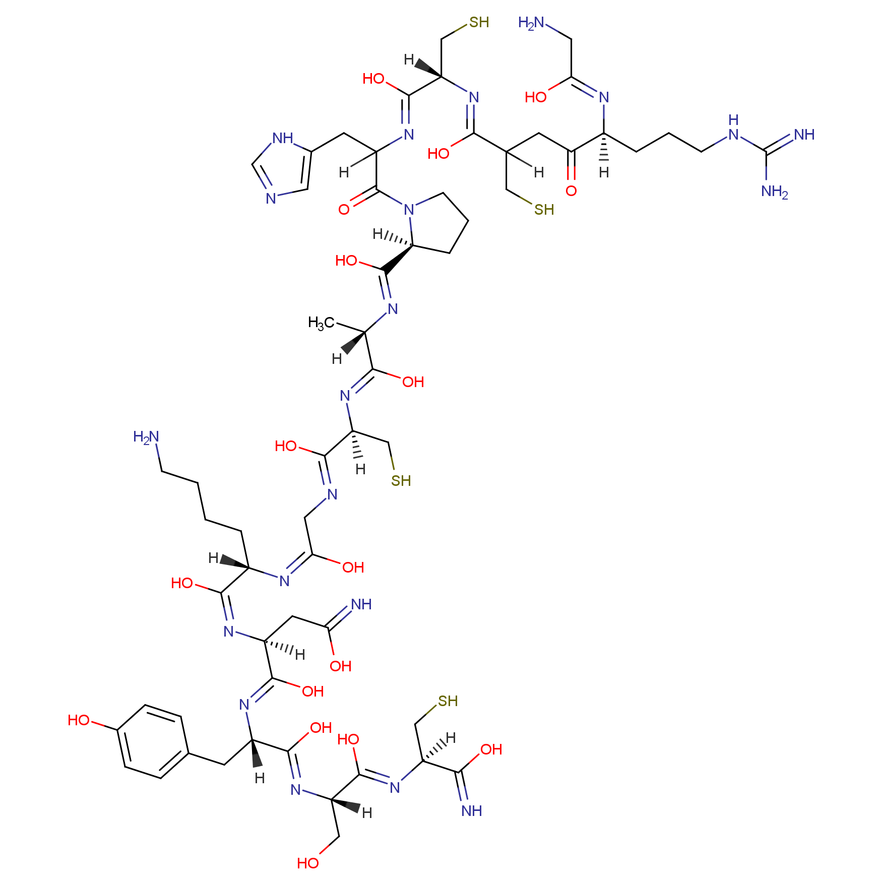Conotoxin M I (reduced)  