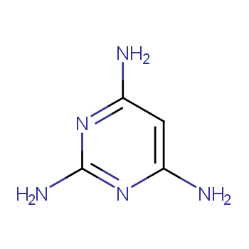 2,4,6-三氨基嘧啶化学结构式