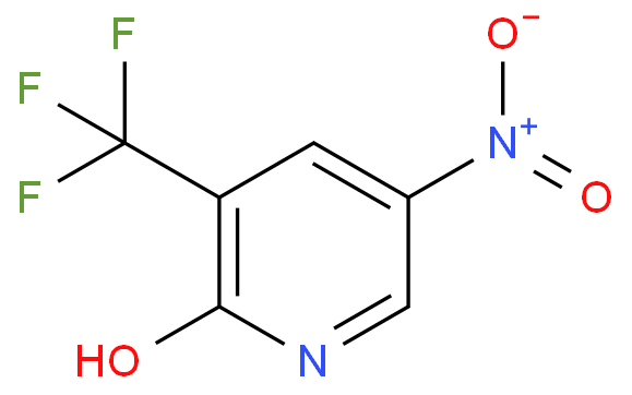 2-羟基-5-硝基-3-三氟甲基吡啶化学结构式