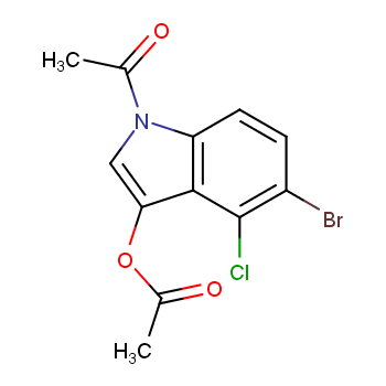(1-acetyl-5-bromo-4-chloroindol-3-yl) acetate