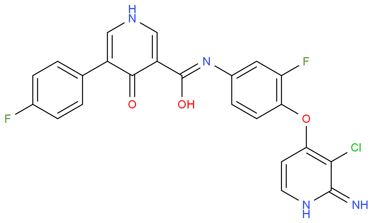 N-[4-(2-amino-3-chloropyridin-4-yl)oxy-3-fluorophenyl]-5-(4-fluorophenyl)-4-oxo-1H-pyridine-3-carboxamide