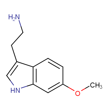 3-(2-氨基乙基)-6-甲氧基吲哚CAS号3610-36-4  科研试验用