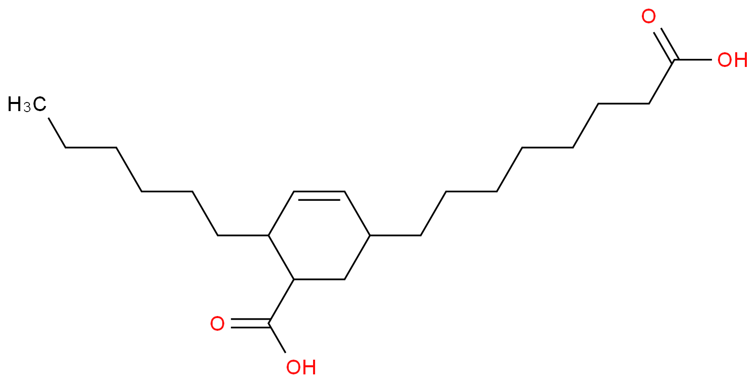 5(or 6)-carboxy-4-hexylcyclohex-2-ene-1-octanoic acid