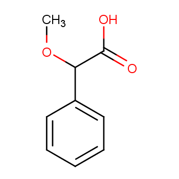 3966-32-3 (R)-(-)-α-甲氧基苯乙酸 结构式图片