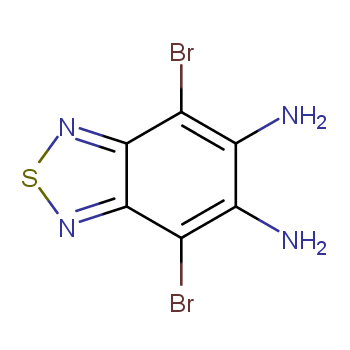 4,7-二溴苯并[C][1,2,5]噻二唑-5,6-二胺 CAS号:141215-32-9 产品图片