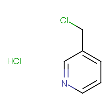 3-氯甲基吡啶盐酸盐化学结构式
