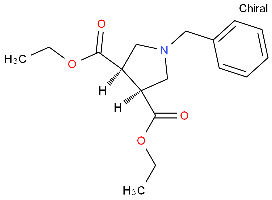 diethyl (3R,4S)-1-benzylpyrrolidine-3,4-dicarboxylate