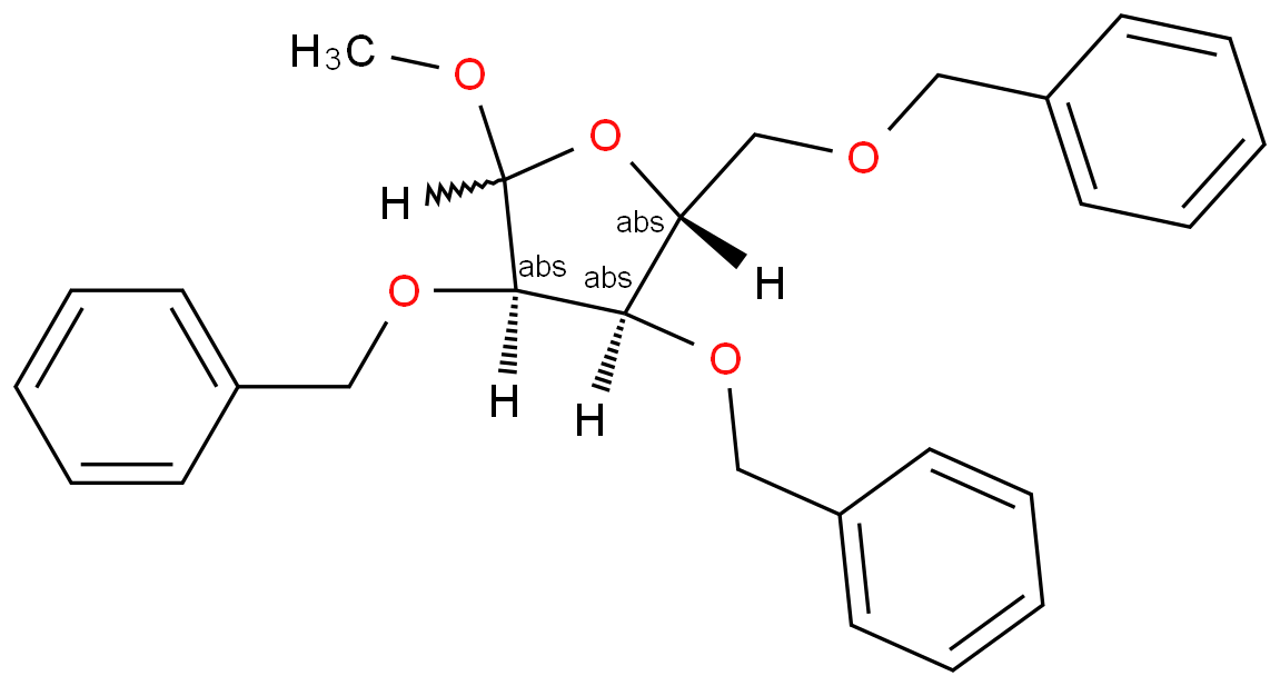 [Perfemiker]1-甲基-2,3,5-三-O-苄基-D-呋喃糖苷,≥95%