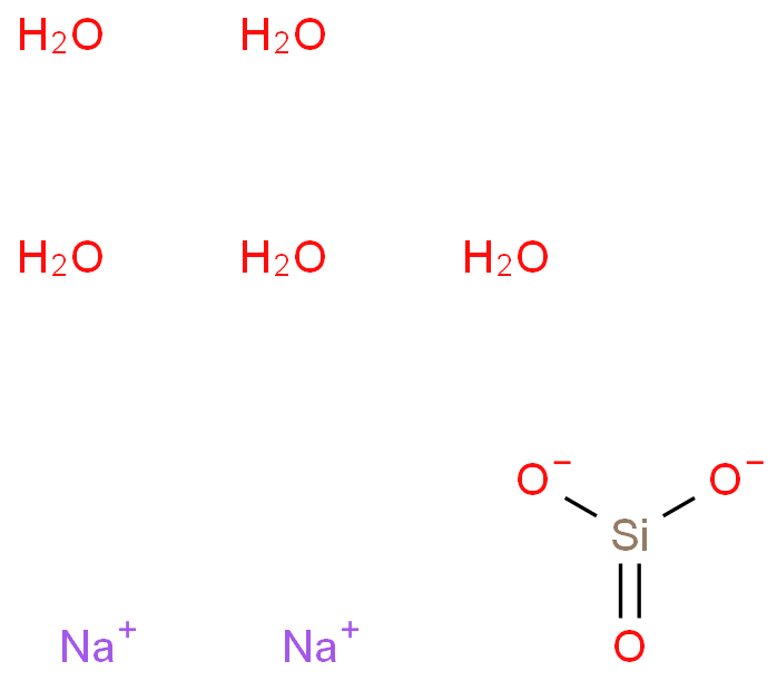 disodium;dioxido(oxo)silane;pentahydrate