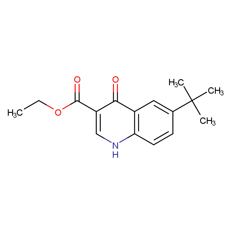 6-(叔丁基)-4-羟基喹啉-3-羧酸乙酯 CAS号:228728-32-3科研及生产专用 高校及研究所支持货到付款