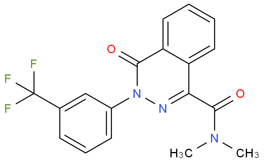 N,N-DIMETHYL-4-OXO-3-[3-(TRIFLUOROMETHYL)PHENYL]-3,4-DIHYDRO-1-PHTHALAZINECARBOXAMIDE
