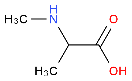 N-甲基-DL-丙氨酸化学结构式