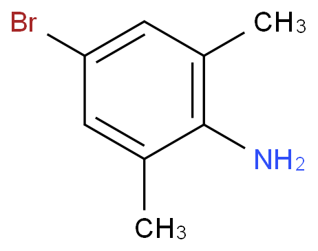 4-溴-2,6-二甲基苯胺化学结构式