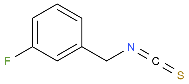 3 -氟苄基异硫氰酸酯化学结构式