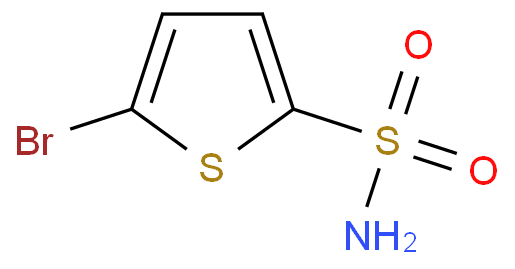 5-溴噻吩-2-磺酰胺化学结构式