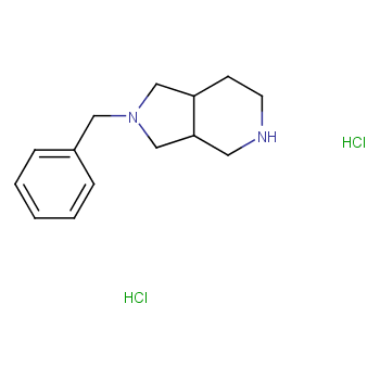 2-苄基八氢-1H-吡咯并[3,4-C]吡啶二盐酸盐化学结构式