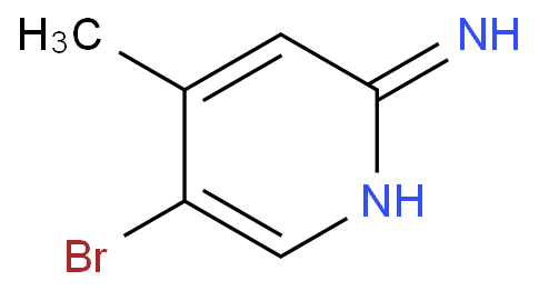 2-氨基-5-溴-4-甲基吡啶化学结构式