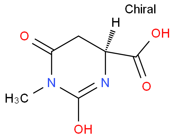 1-甲基-L-4,5-二氢乳清酸化学结构式